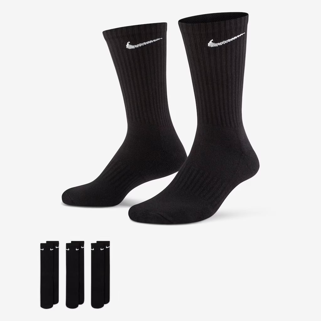 Meia Nike Everyday Cushioned Black (3 Pares) 