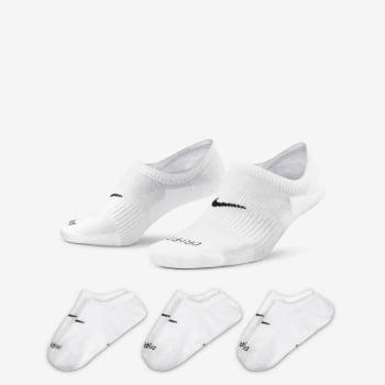 Meia Nike Everyday Plus Cushioned White (3 Pares) 