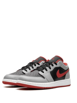 NIKE Air Jordan 1 Low Black Light Smoke Grey 