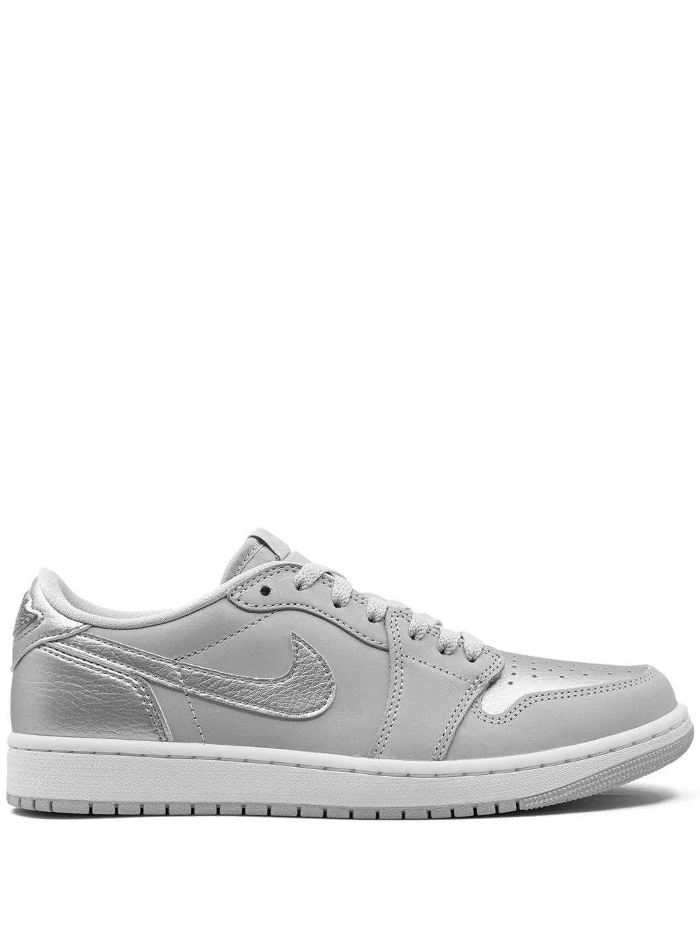 NIKE Air Jordan 1 Low OG Neutral Grey Metallic Silver White