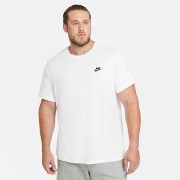 Camiseta Nike Sportswear Club Masculina Branco 