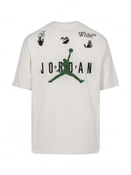 Jordan Camiseta x Off-White mangas curtas white